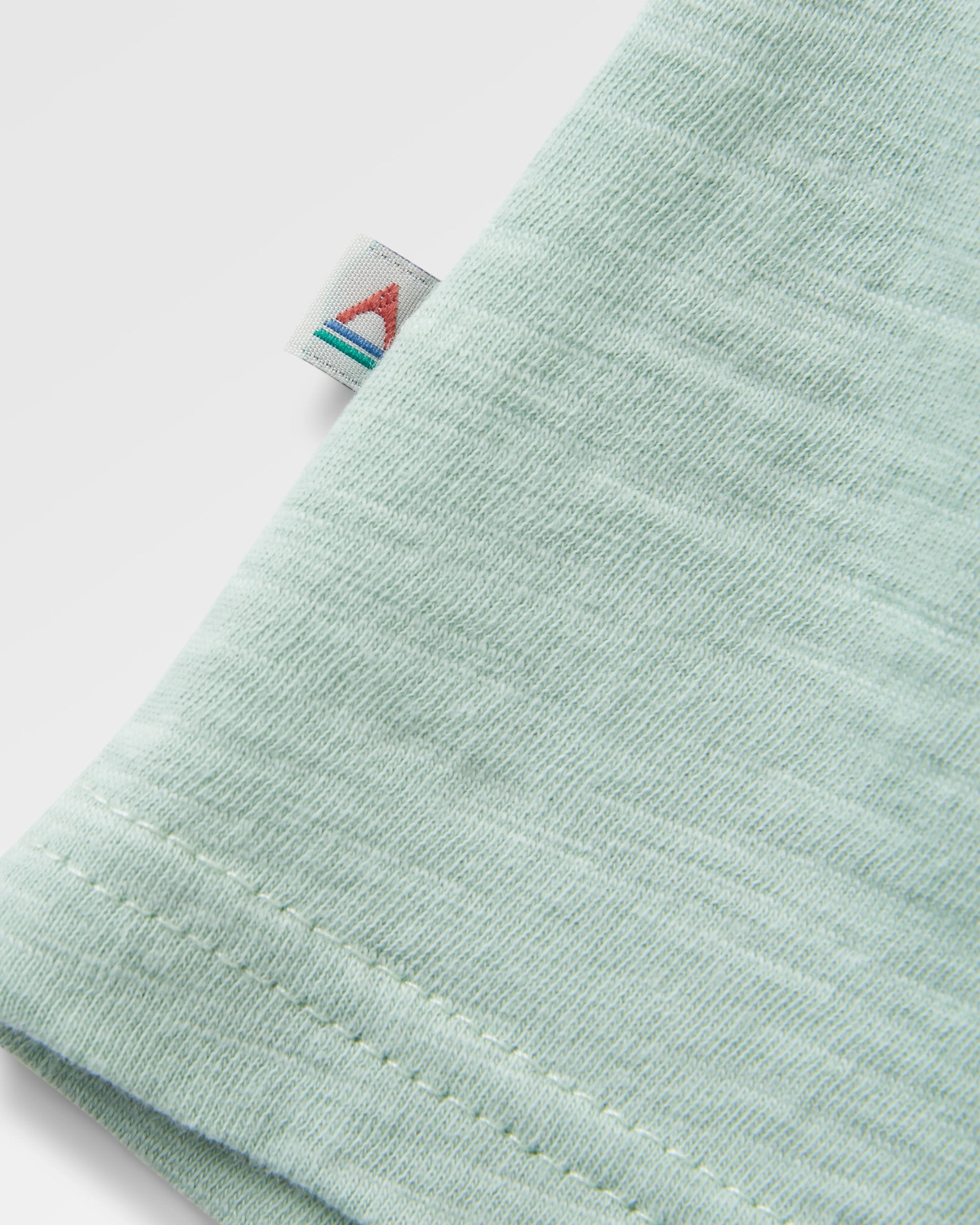 Rivergate Recycled Cotton Top - Spearmint - Flatlay