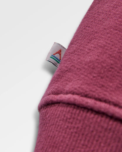 Roamer Patch Relaxed Fit Hoodie - Fig - Flatlay
