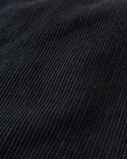 Kodiak Sherpa Lined Cord Overshirt - Faded Black - Flatlay