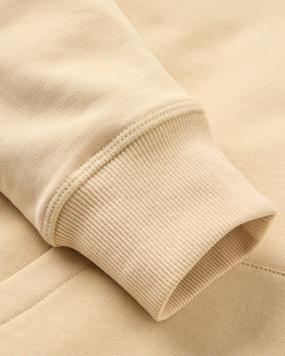 Odyssey Organic Cotton Hoodie - Stone - Flatlay