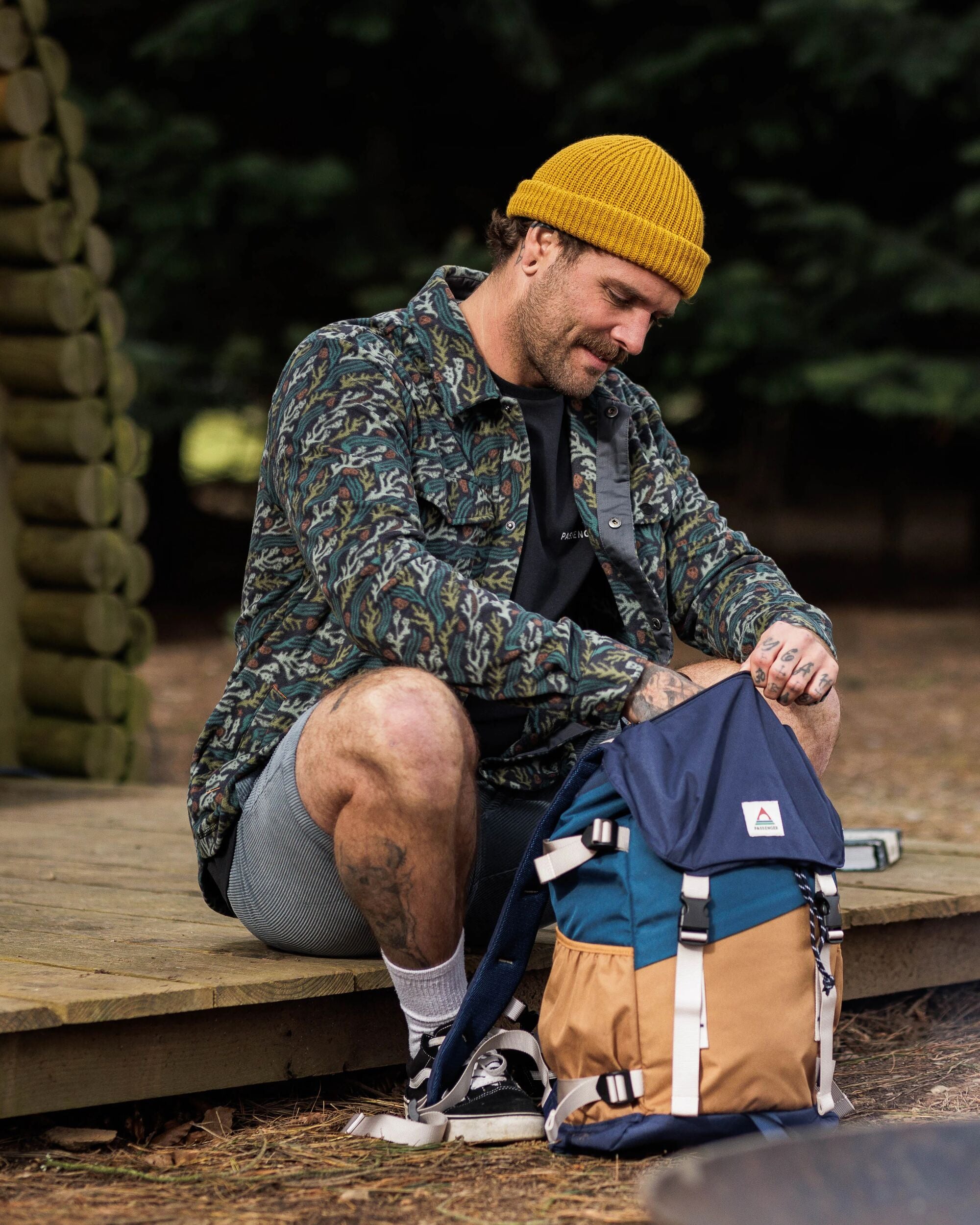 Maple Polar Recycled Fleece Shirt - Ocean Current Black - Lifestyle