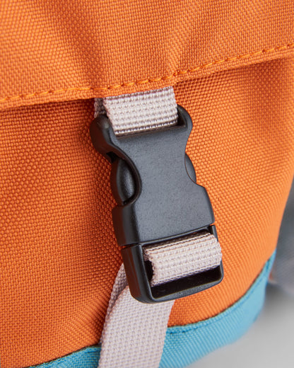 Boondocker Recycled Camera Bag - Arctic/Retro Orange - Flatlay