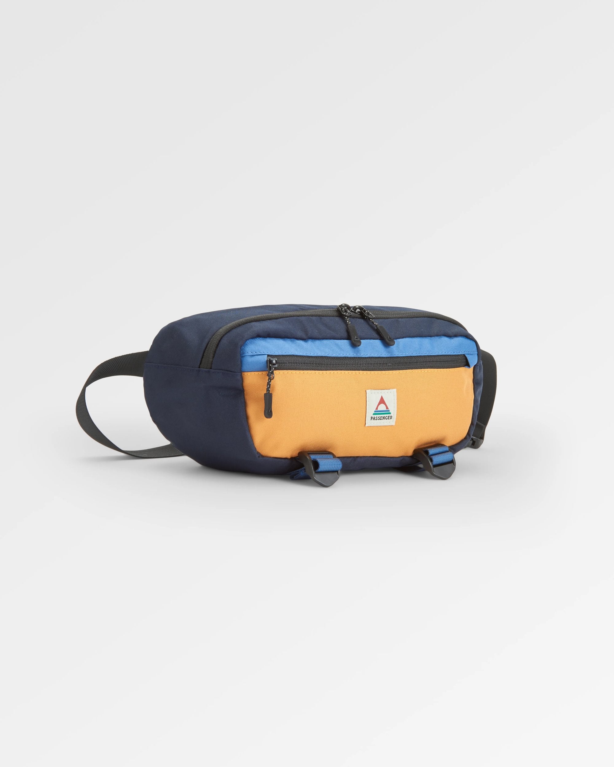 Boondocker Recycled Hip Pack - Honey/Dark Denim/Rich Navy - Flatlay