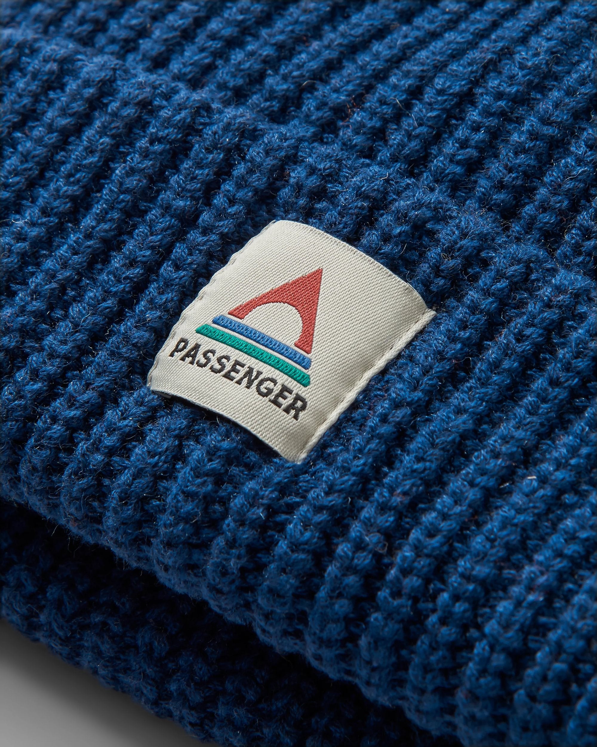 Beechwood Fleece Lined Recycled Beanie - Tidal Blue - Flatlay