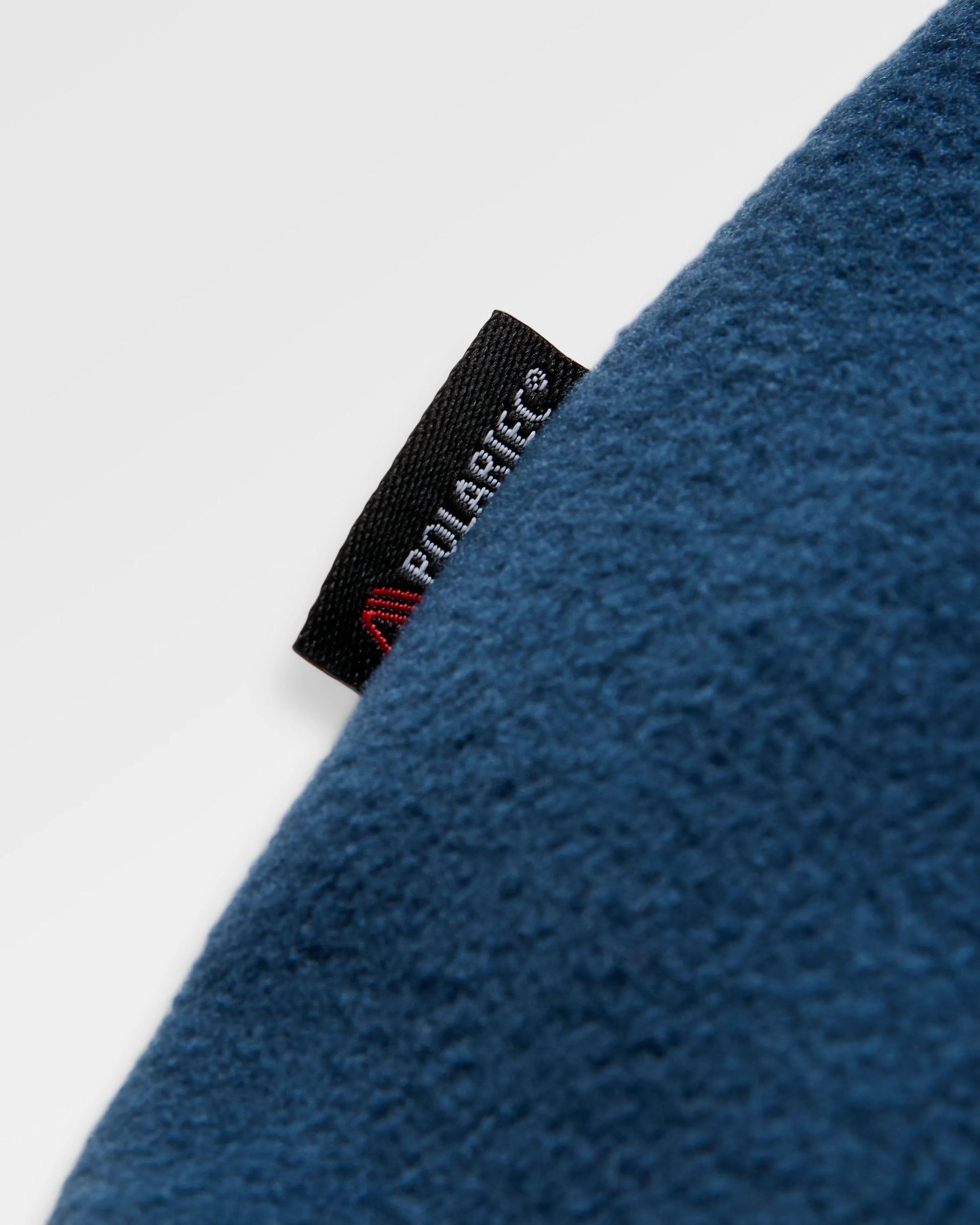 Woodland Hoodless Recycled Polartec® Fleece - Rich Navy/Dark Denim - Flatlay