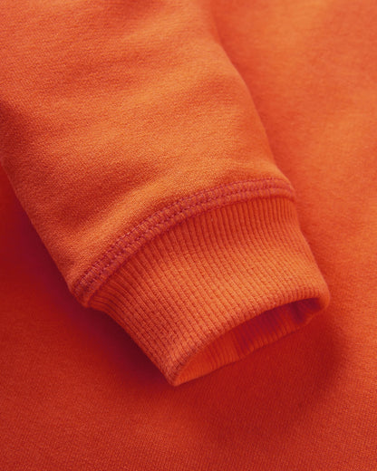 Remote Recycled Cotton Sweatshirt - Ember Orange - Flatlay