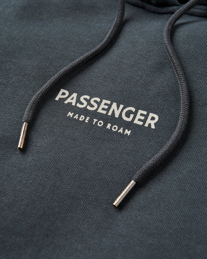 Passenger Relaxed Fit Hoodie - Black - Flatlay