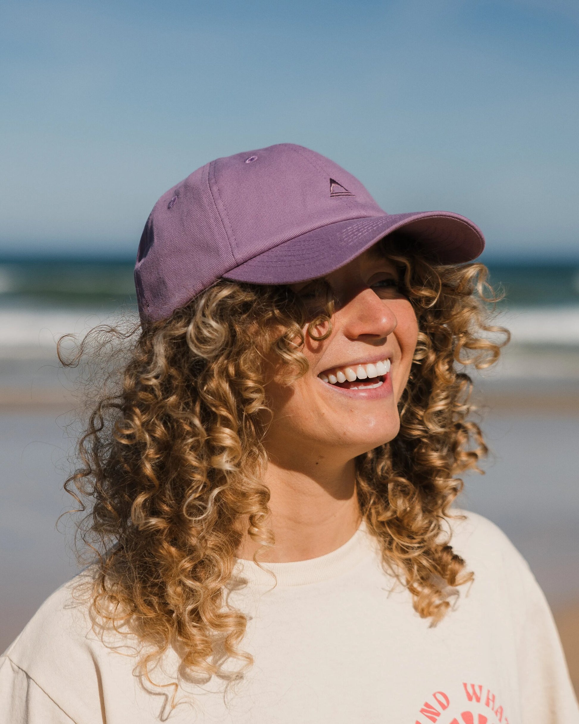 Womens_Classic Recycled Cotton 6 Panel Cap - Grape