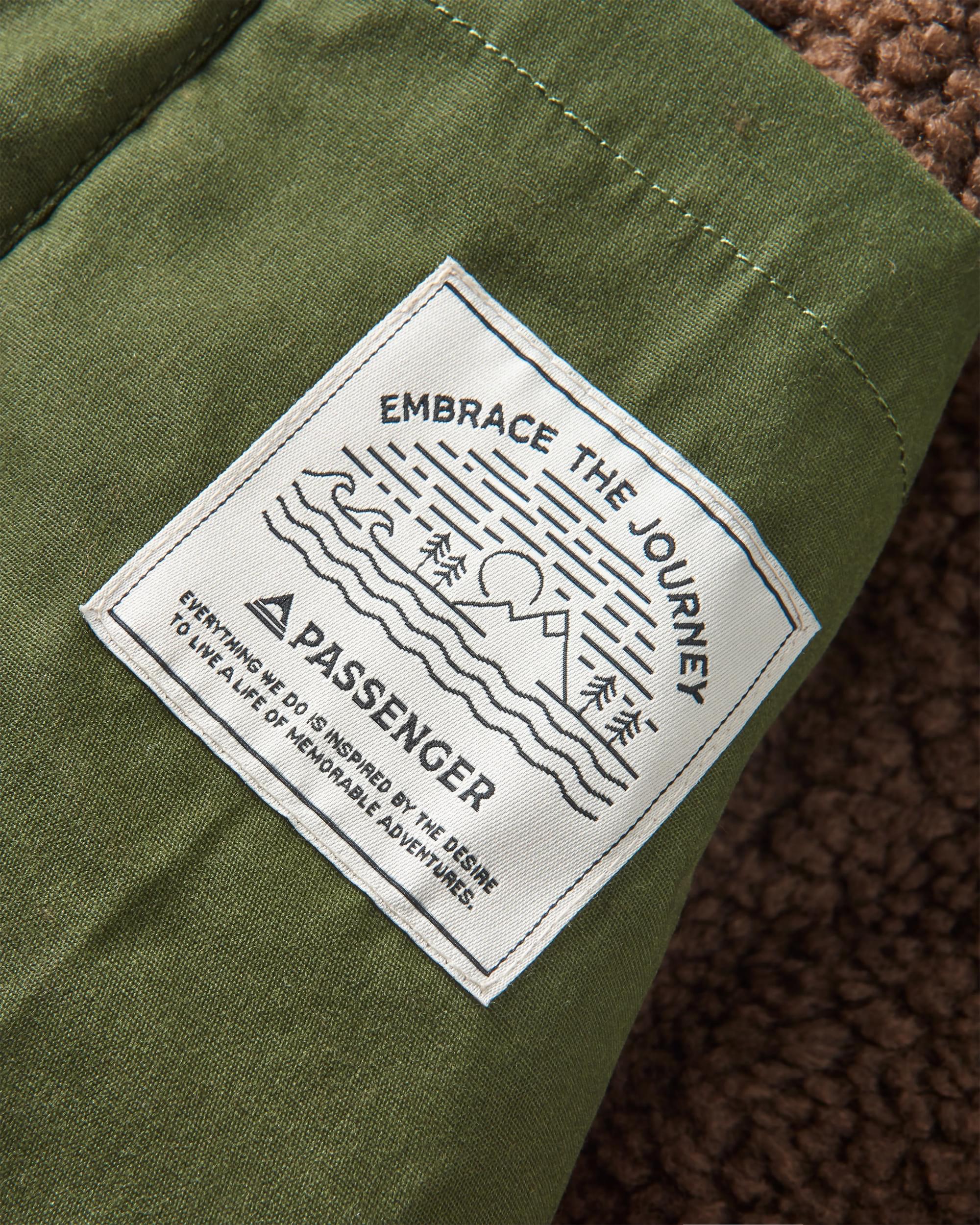 Discover Recycled Sherpa Lined Jacket - Fir Tree - Flatlay