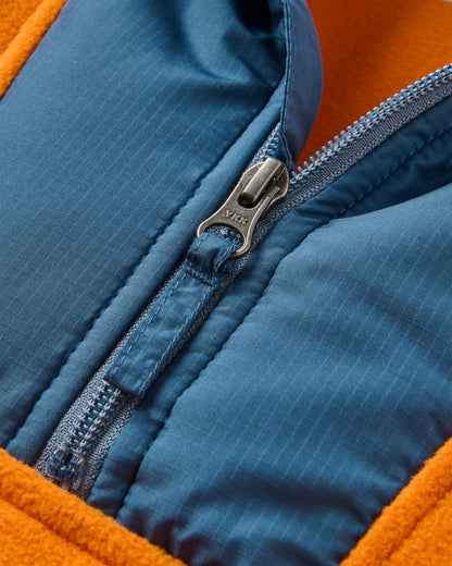 Alexander Recycled Polar Hooded Fleece - Sunrise Orange - Flatlay