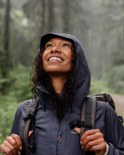 Trailscape Women's Recycled Waterproof Jacket - Charcoal - Lifestyle