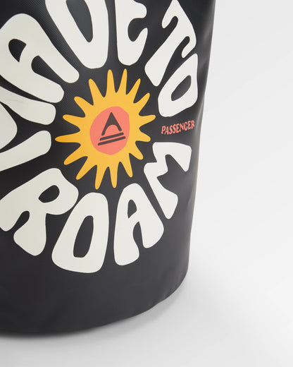 Tide 30L Recycled Dry Bag - Black - Flatlay