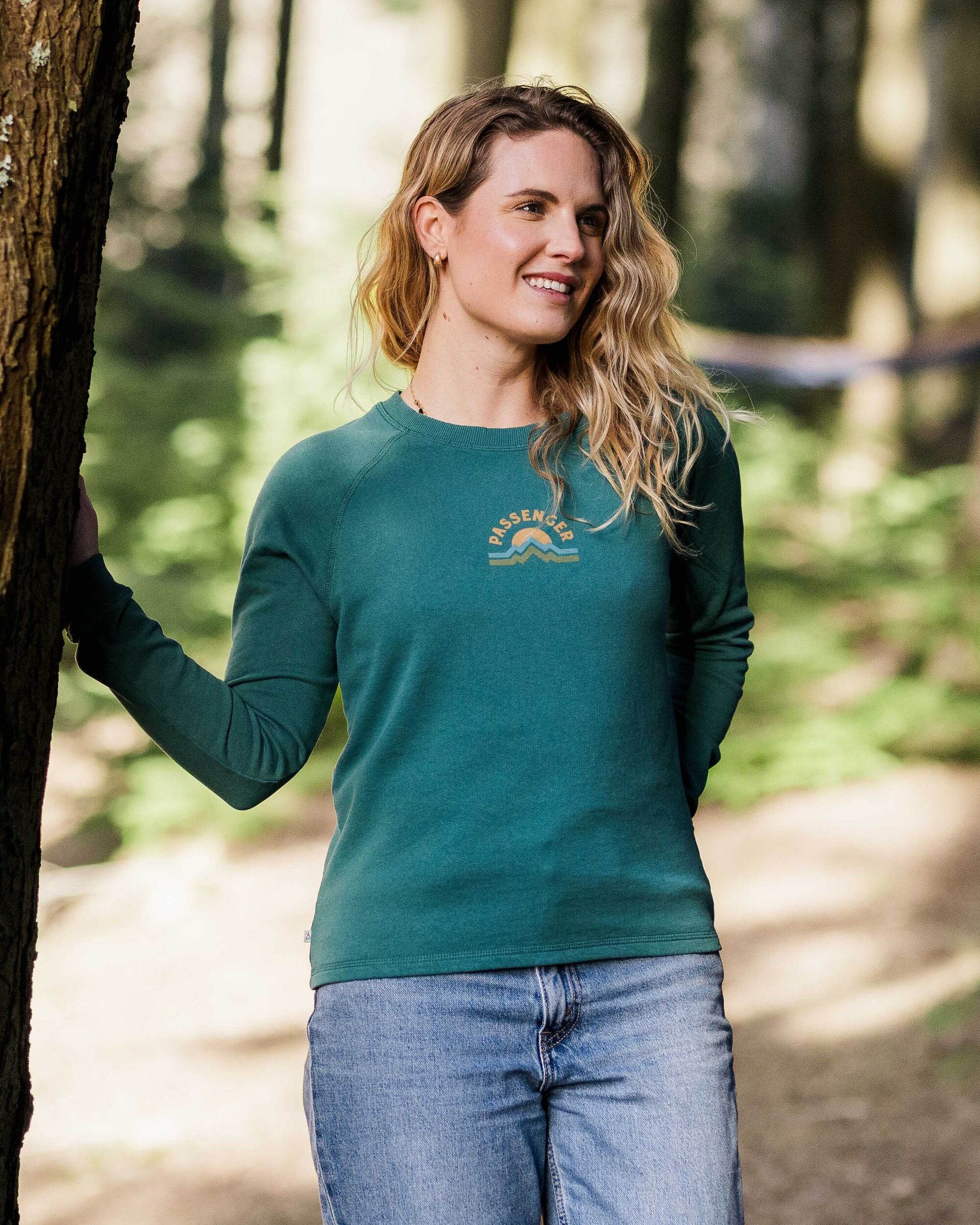 Breathe Recycled Cotton Sweatshirt - Mediterranean - Lifestyle