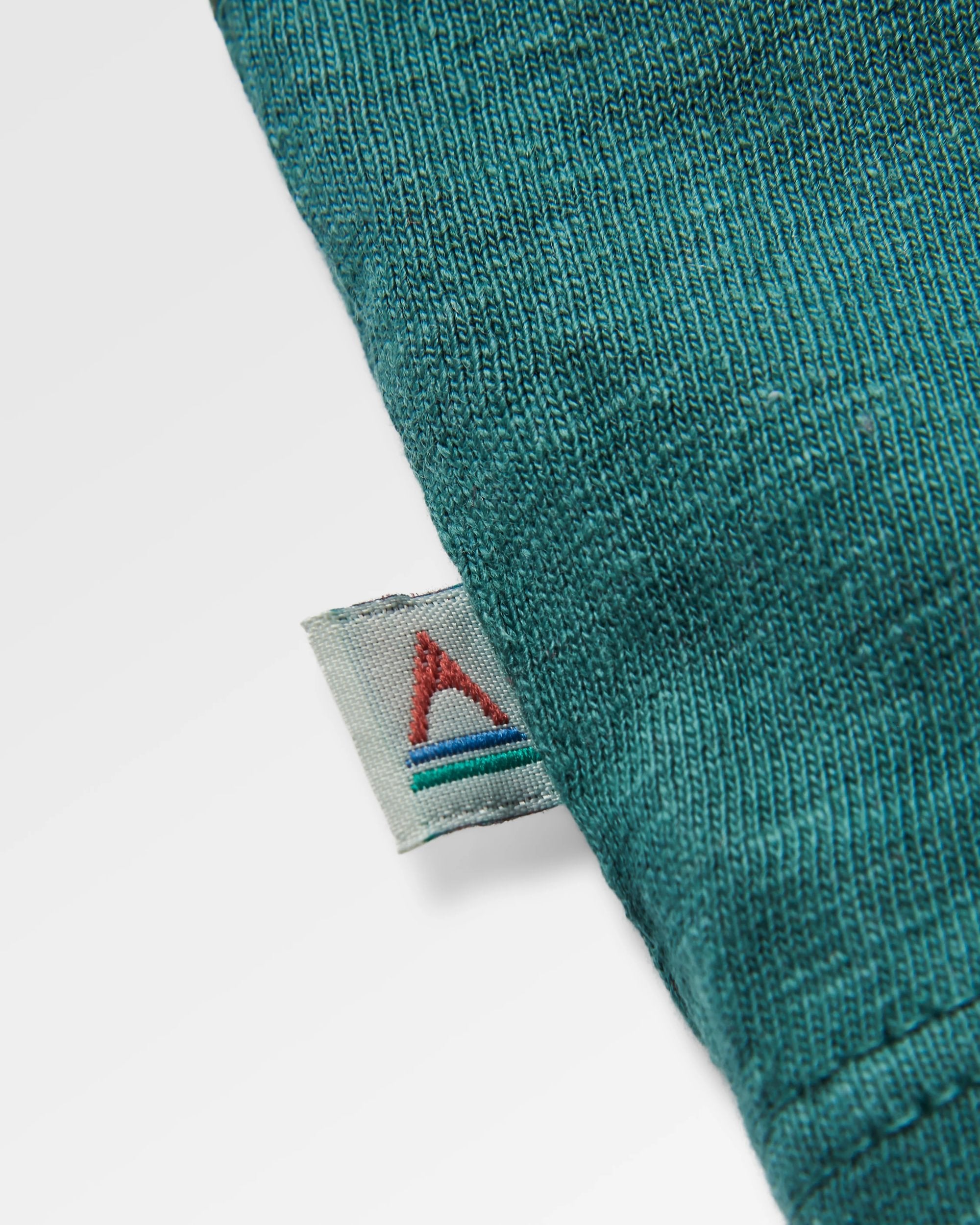 Heritage Organic Relaxed Fit T-Shirt - Deep Ocean Marl - Flatlay