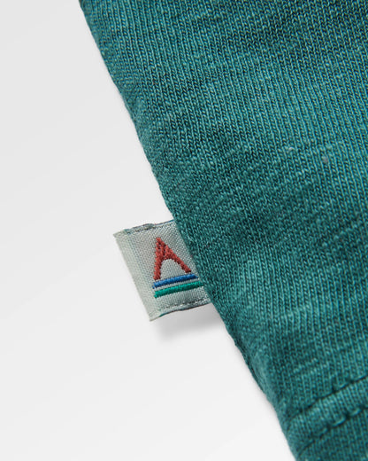 Heritage Organic Relaxed Fit T-Shirt - Deep Ocean Marl - Flatlay