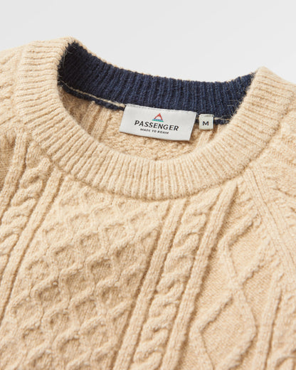 Sandbar Cable Knitted Jumper - Stone