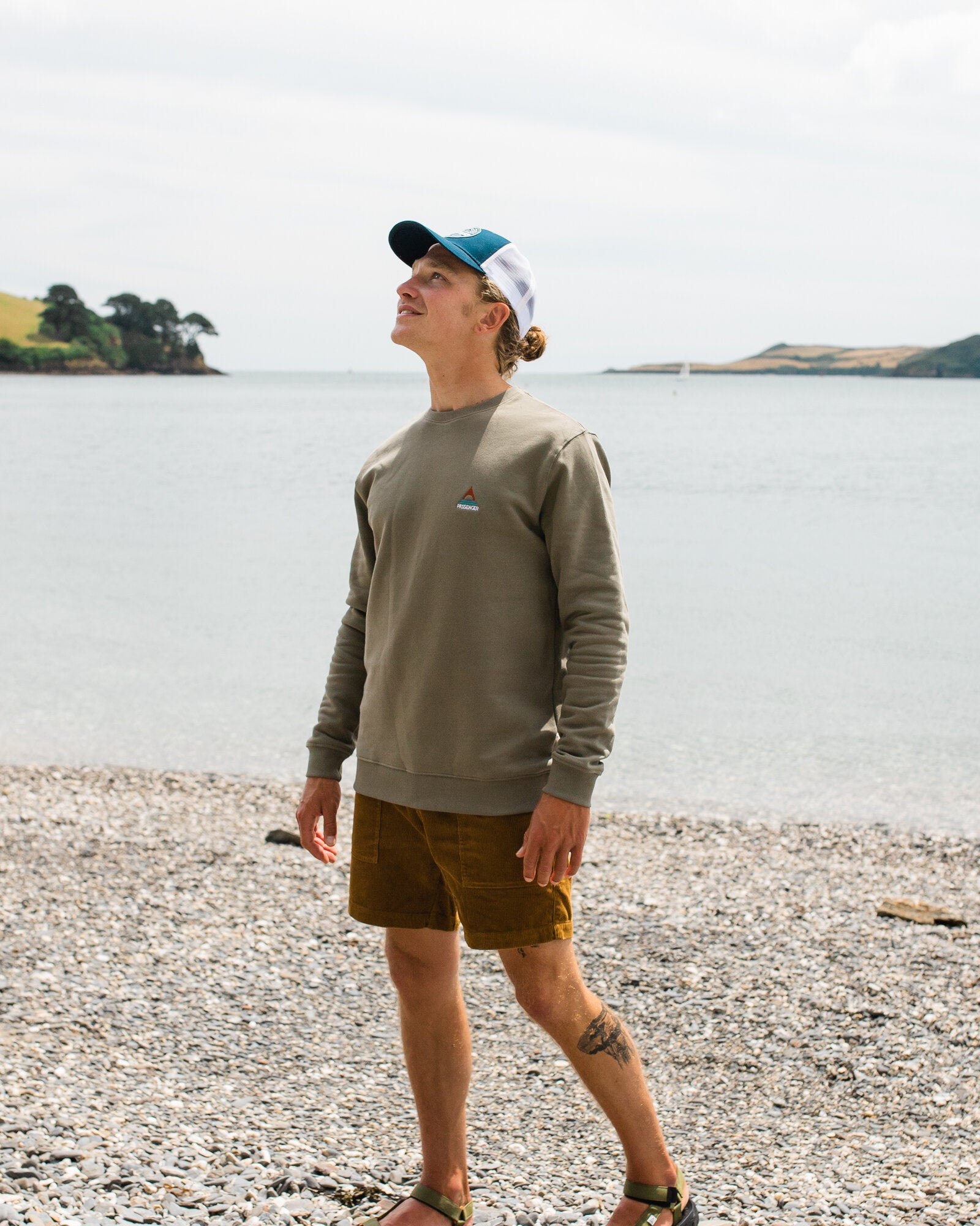 Vita Organic Cotton Sweatshirt - Dusty Olive - Lifestyle
