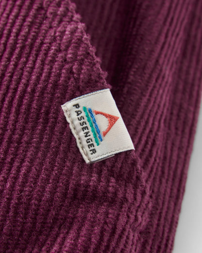 Refuel Organic Cotton Cord Dungarees - Fig - Flatlay