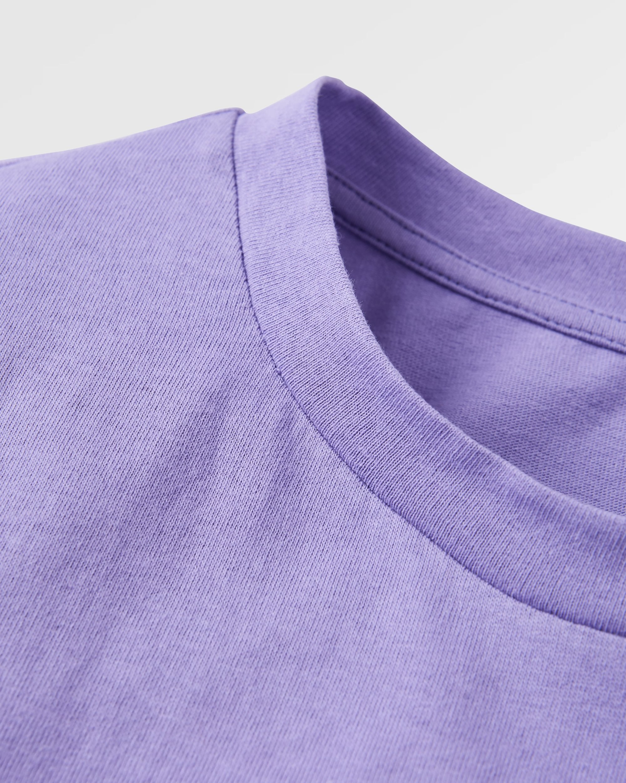 Outlook Recycled Cotton Oversized T-Shirt - Retro Purple - Flatlay