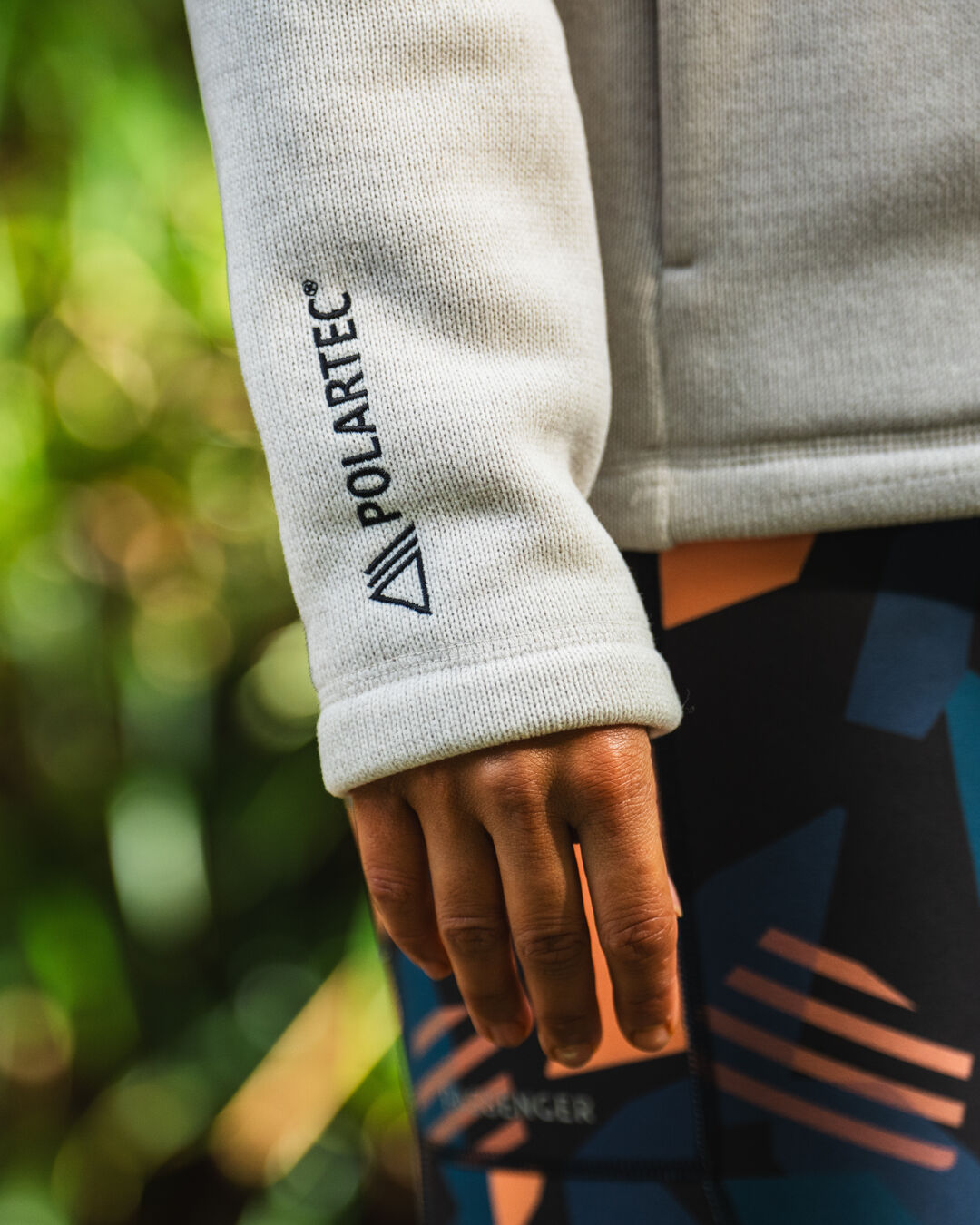 Women's Amber Recycled Polartec® Fleece - Vintage White - Lifestyle