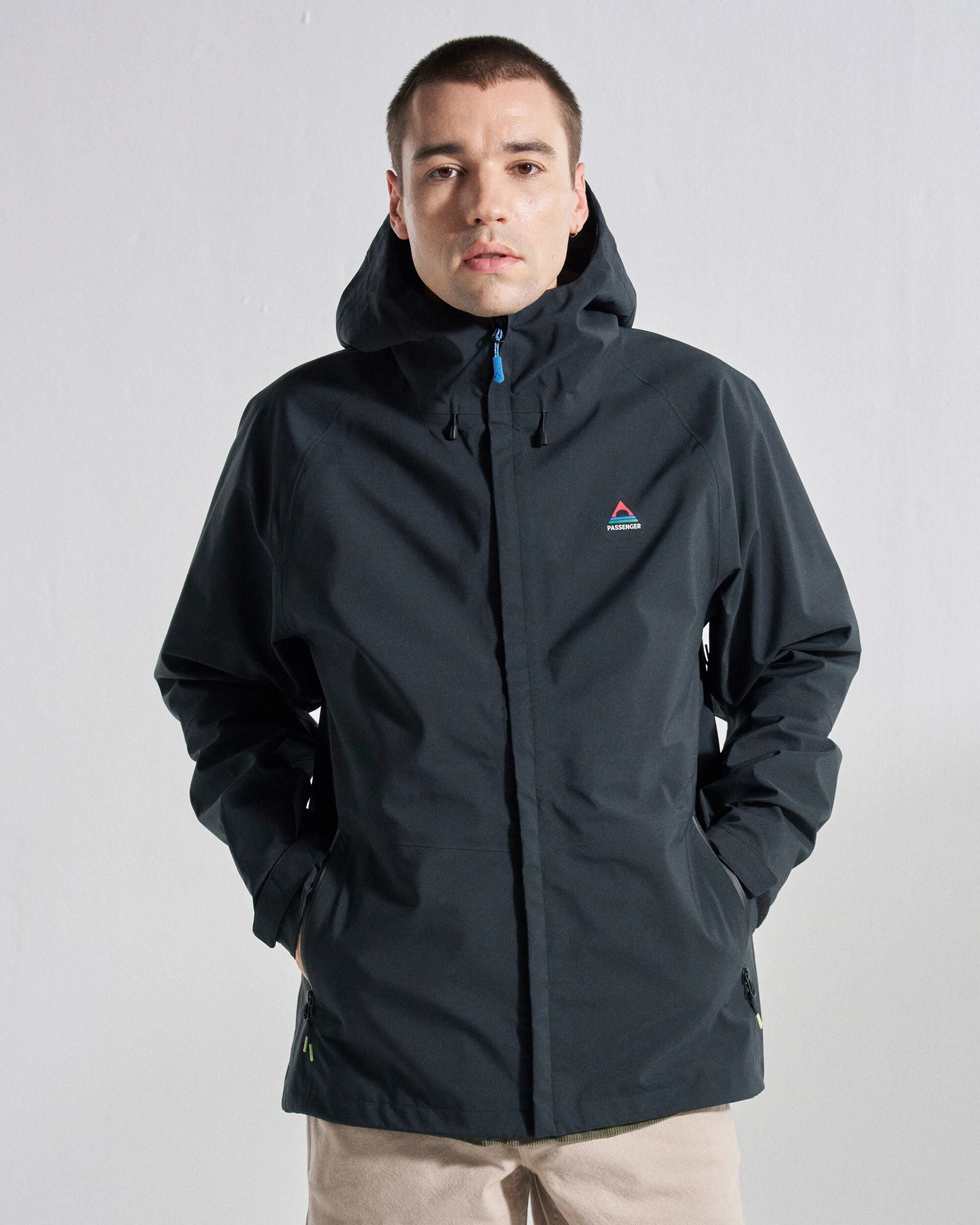 Five Season Waterproof Jacket - Black - Studio Model
