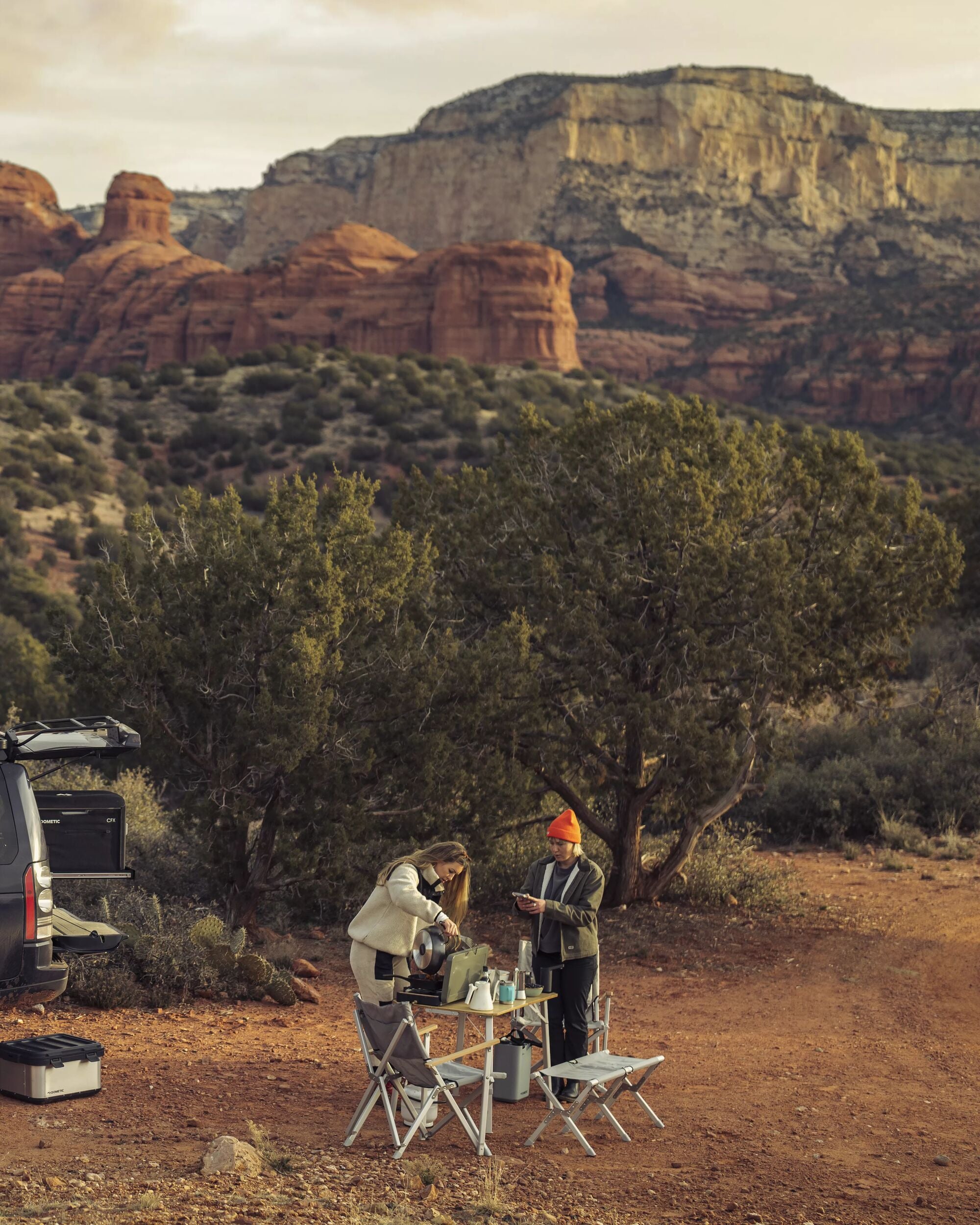 Dometic GO Compact Camp Bench - Silt - Lifestyle