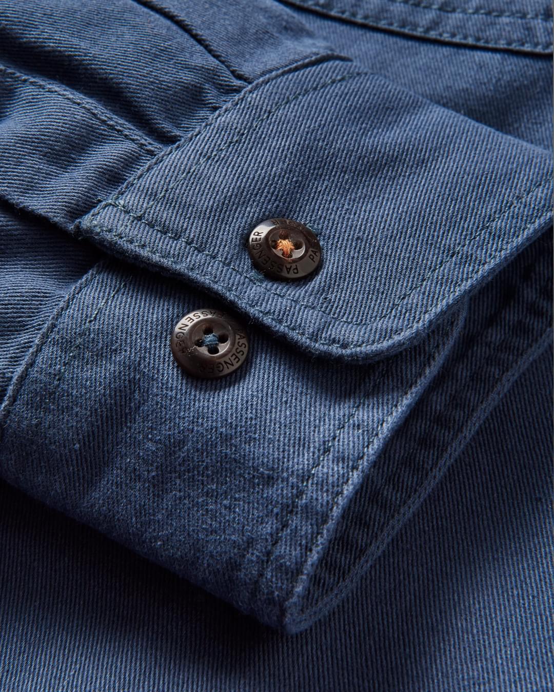 Vision Organic Cotton Shirt - Dark Denim - Flatlay