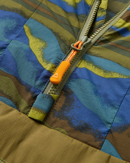 Gusto Windshell Anorak - Reflection Khaki - Flatlay