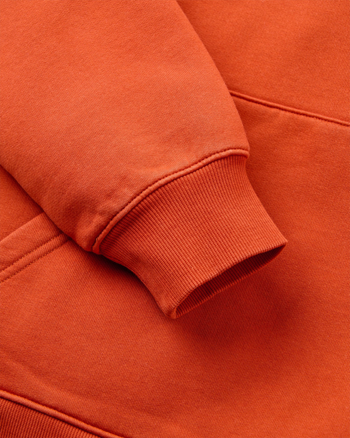 Boundless Relaxed Fit Hoodie - Dark Rust - Flatlay
