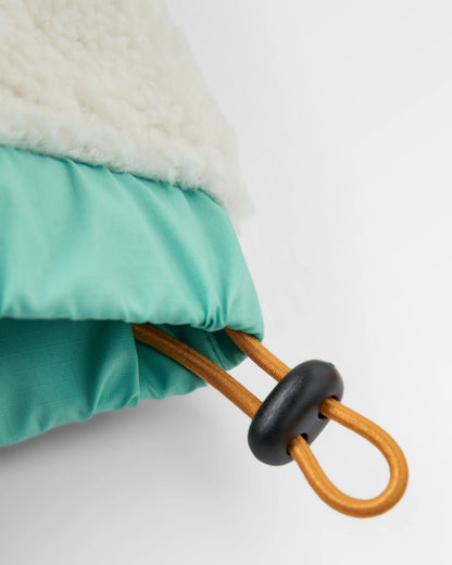 Ravi Recycled Sherpa Fleece - Vista Patchwork Yellow - Flatlay