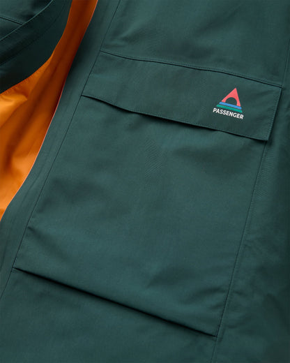 Serein Waterproof Parka - Dark Fern  - Flatlay