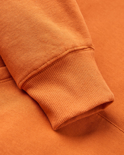 Passenger Relaxed Fit Hoodie - Sunset Orange - Flatlay