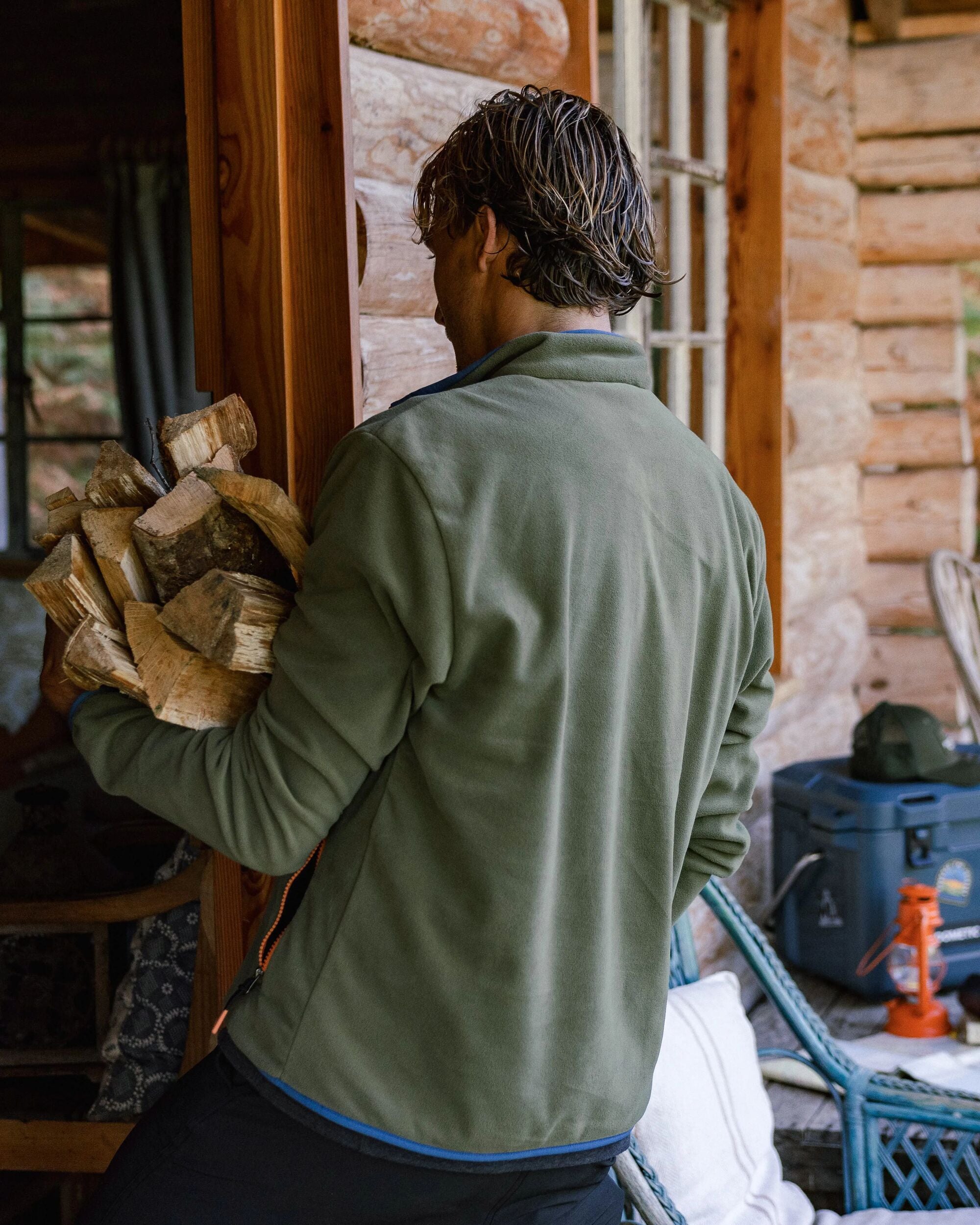 Switchback Micro Polartec® Fleece - Khaki - Lifestyle