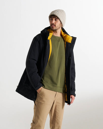 Rainier Waterproof Parka - Black - Studio Model