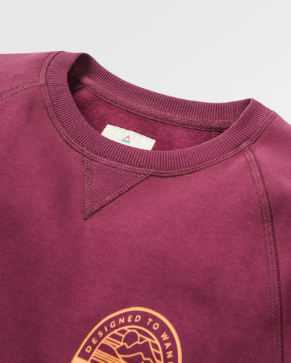 Odyssey Organic Cotton Sweatshirt - Fig - Flatlay