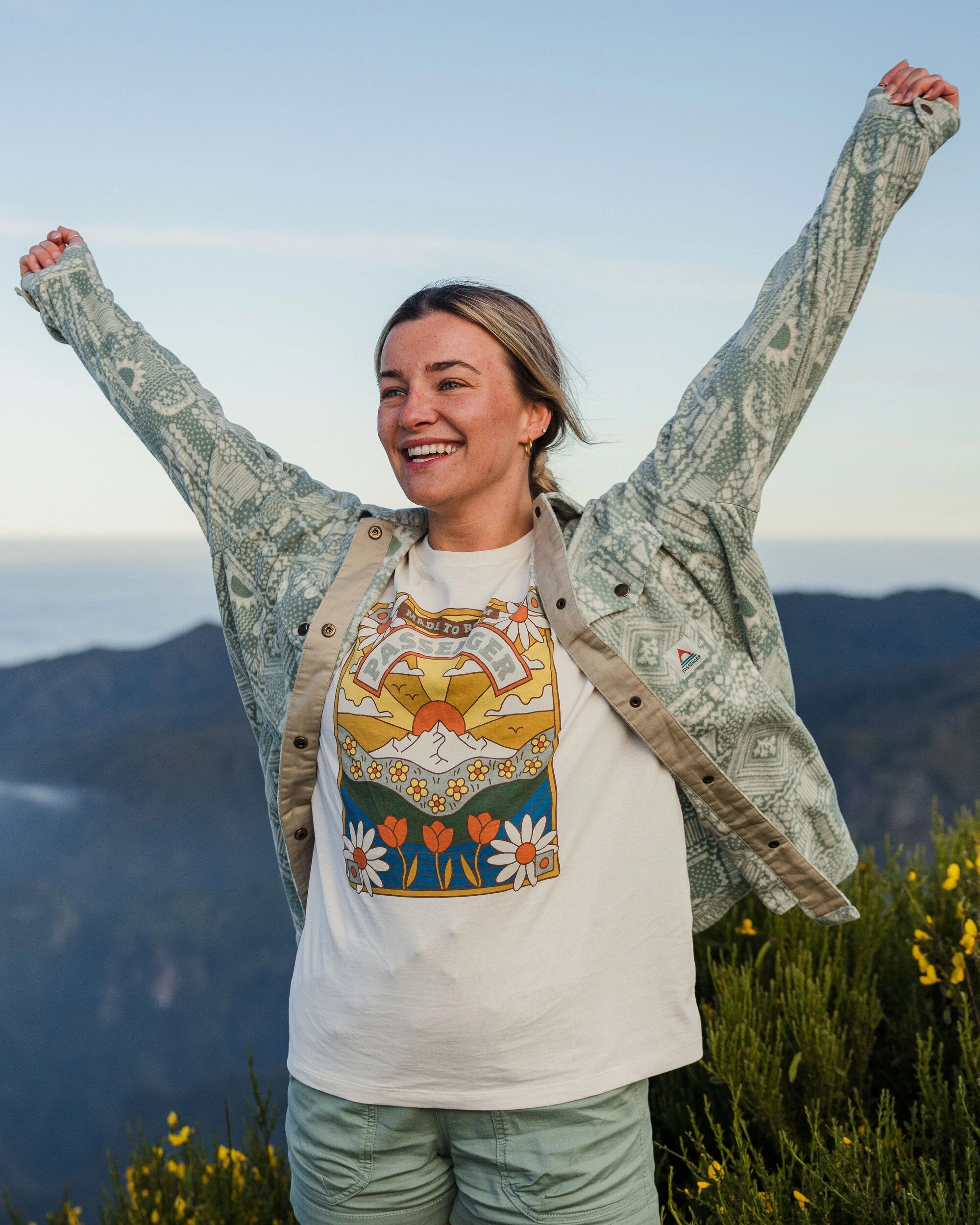 Seasonal Recycled Cotton Oversized T-Shirt - Birch - Lifestyle