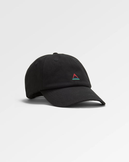 Classic Recycled Cotton 6 Panel Cap - Black