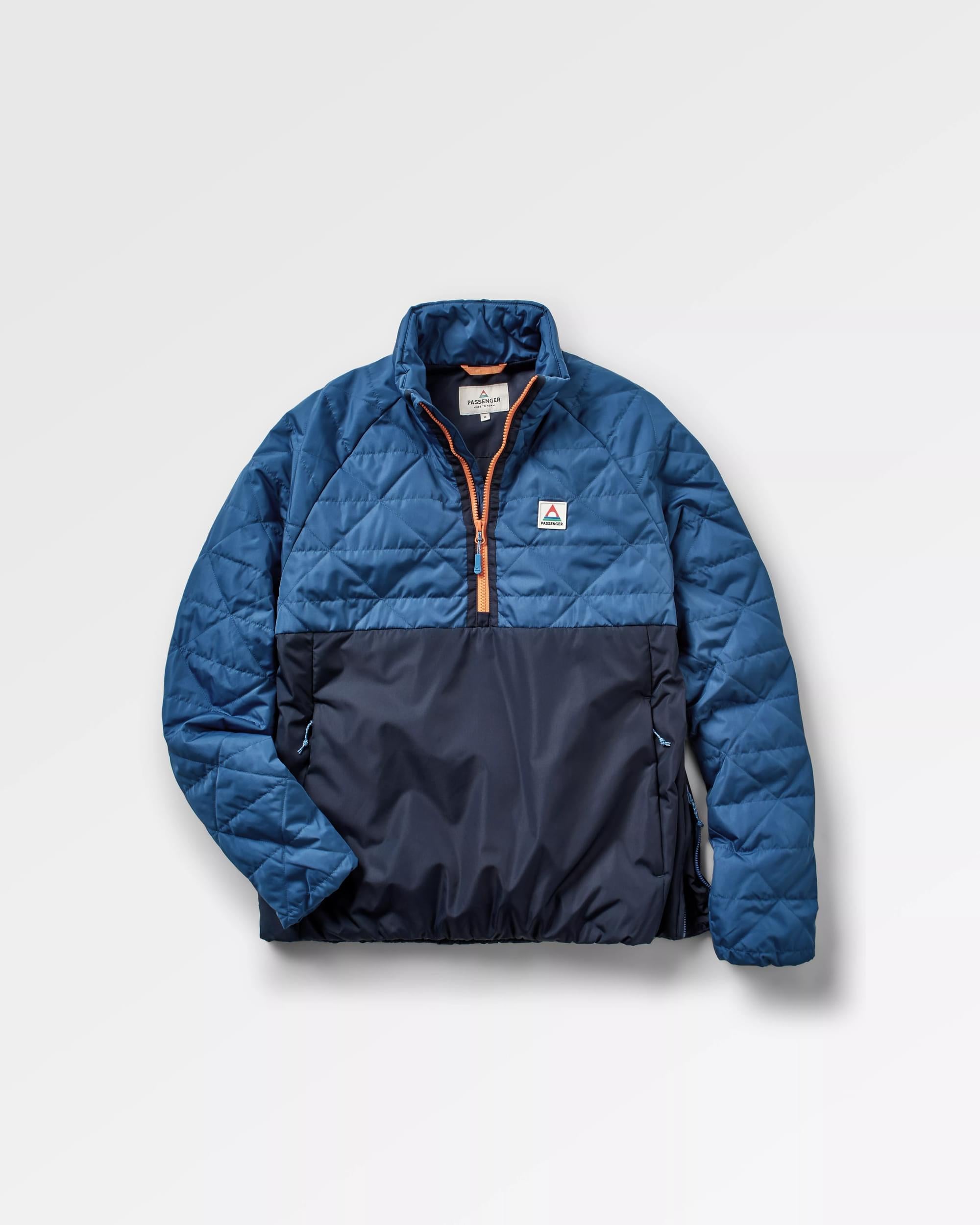 Pursue Recycled Thermore® Insulated Jacket - Dark Denim/ Deep Navy - Flatlay