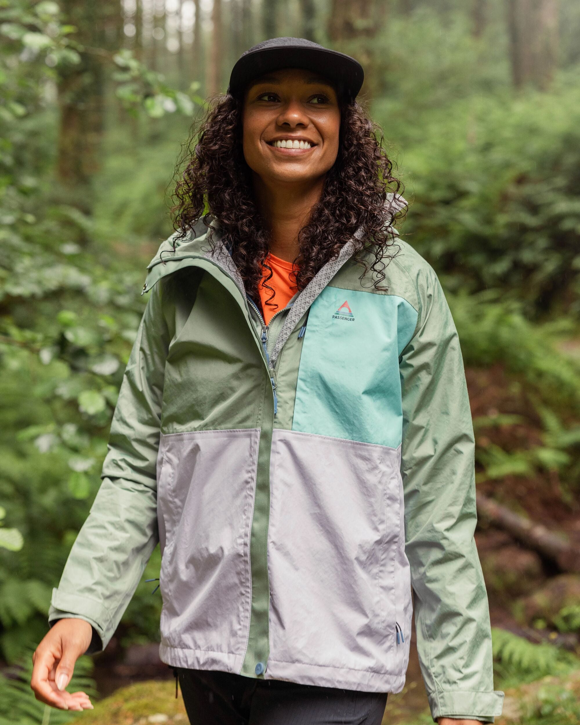 Trailscape Women's Recycled Waterproof Jacket - Pistachio/Lilac Mist/Aqua - Lifestyle