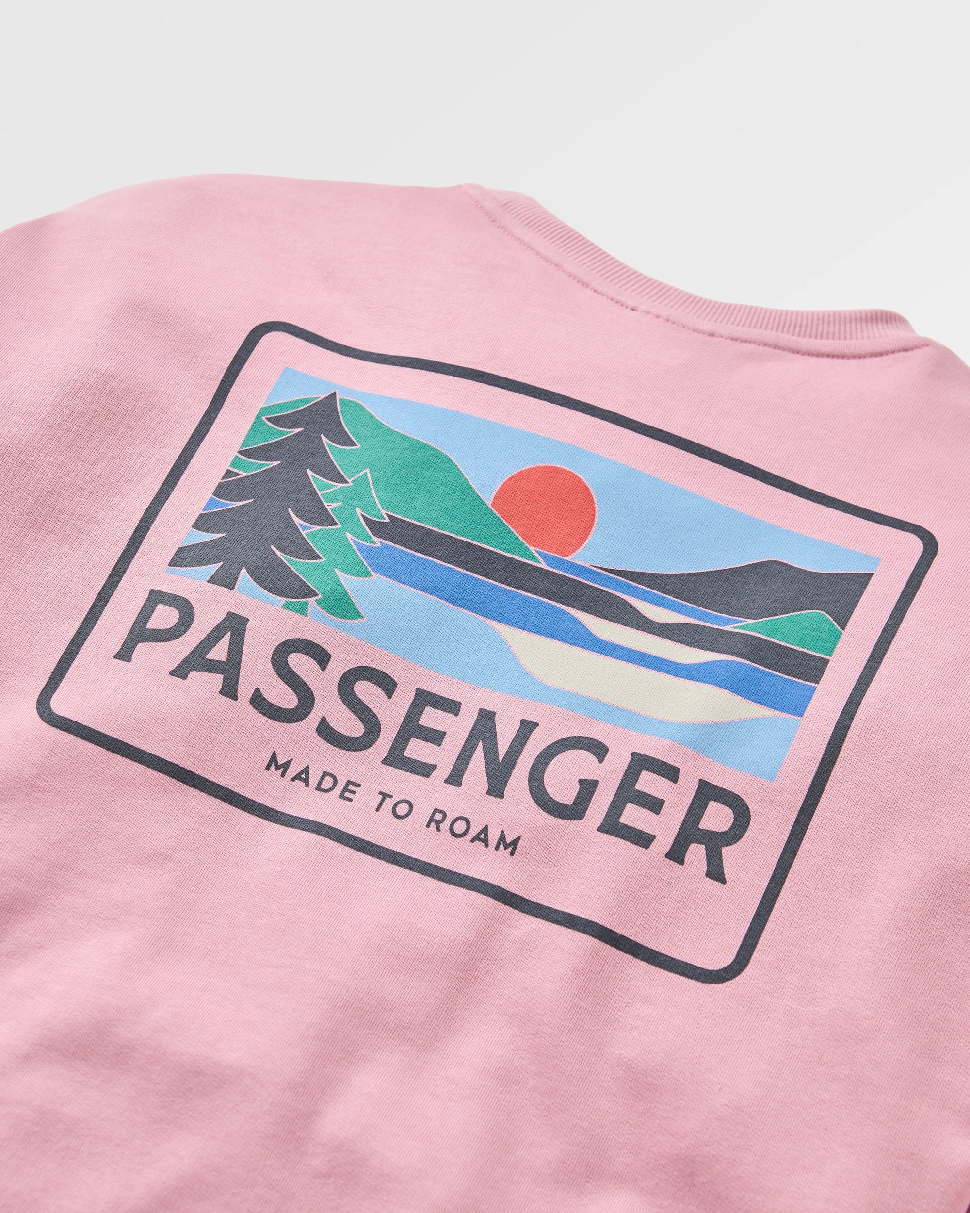 Roamer Women's Recycled Cotton Sweatshirt - Pink Haze - Flatlay