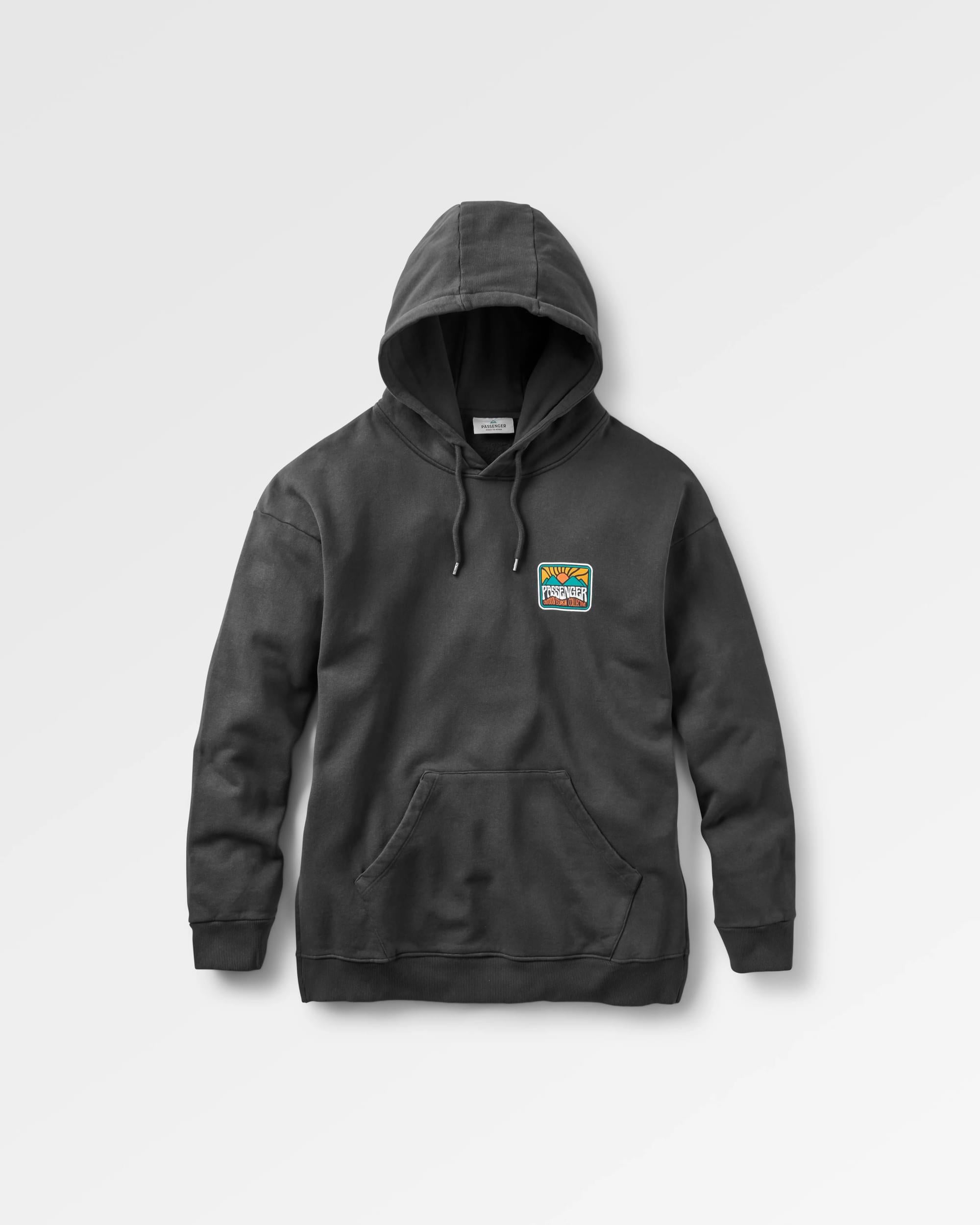 Golden Hour Hoodie - Black - Flatlay