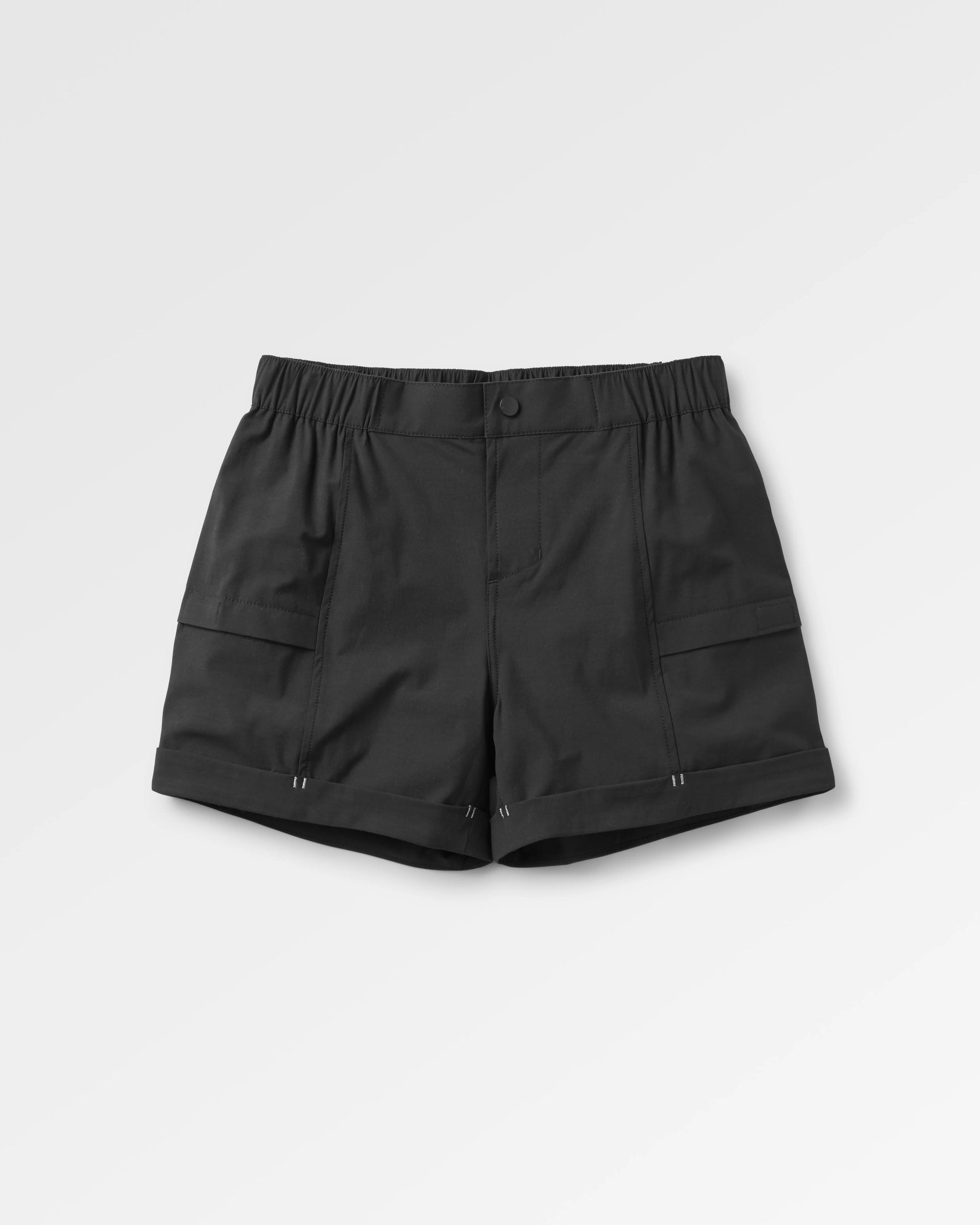 Laura All Purpose Short - True Black - Flatlay
