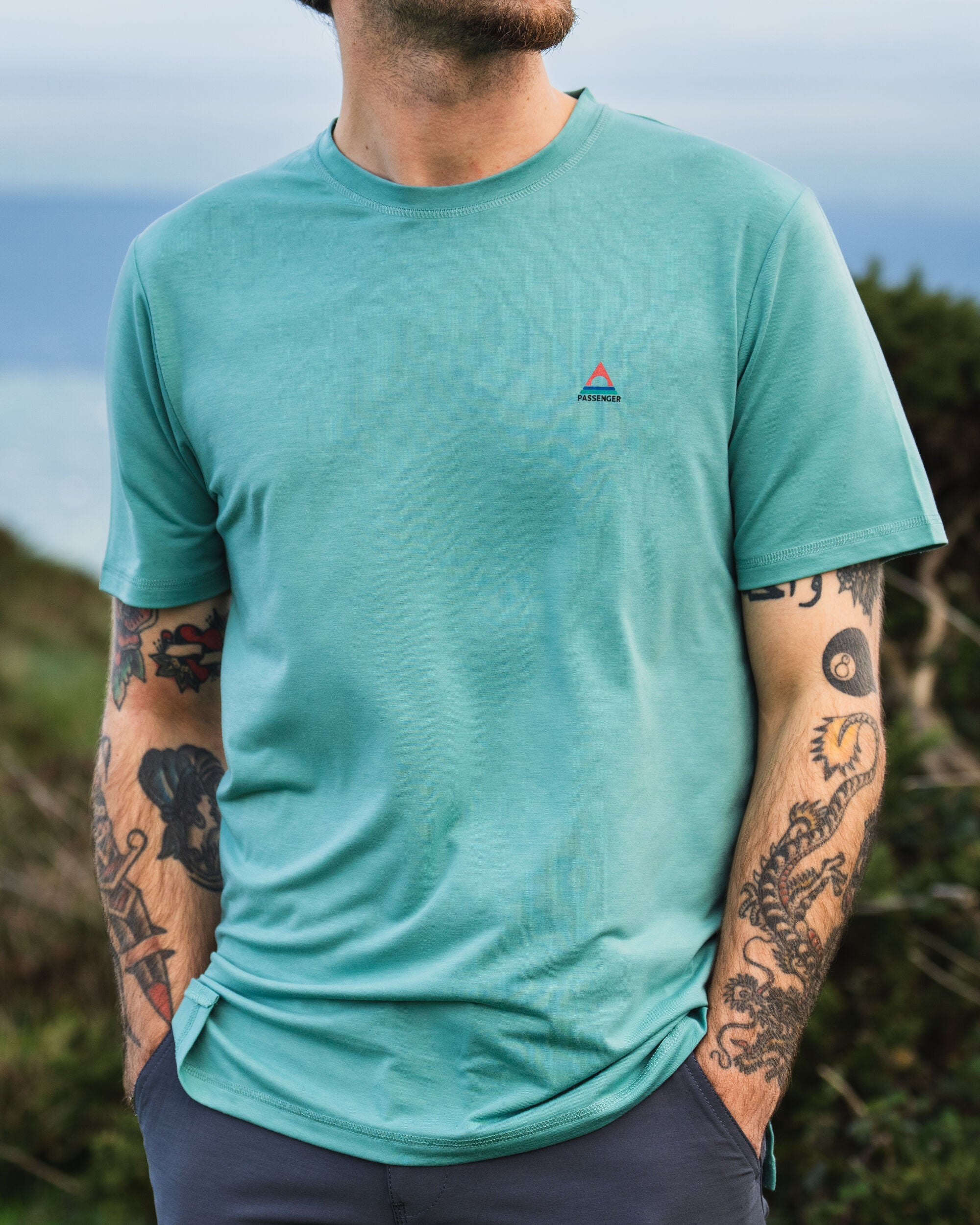 Classic Active Recycled T-Shirt - Shallow Waters - Lifestyle