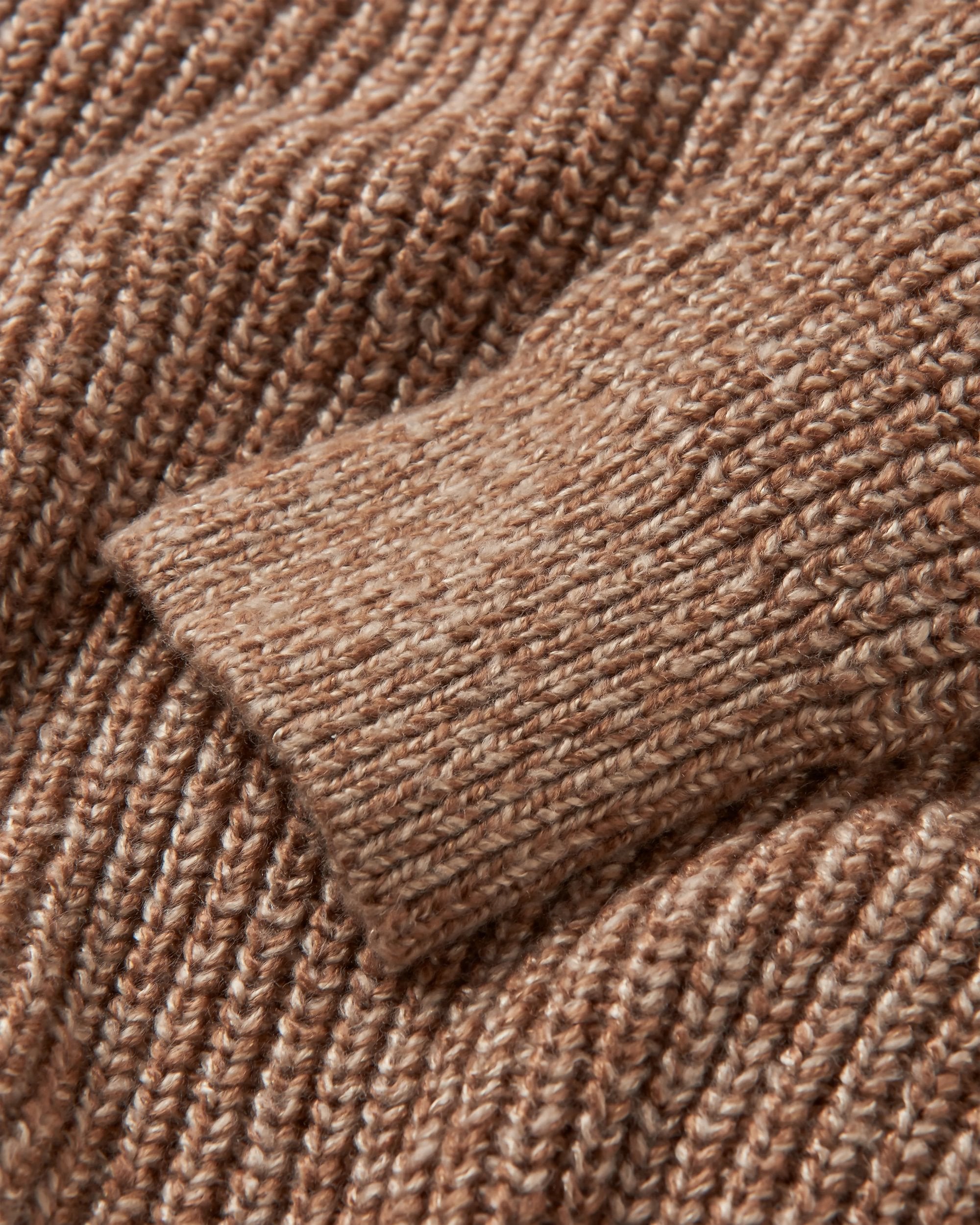 Fog Recycled Knitted Jumper - Stone - Flatlay