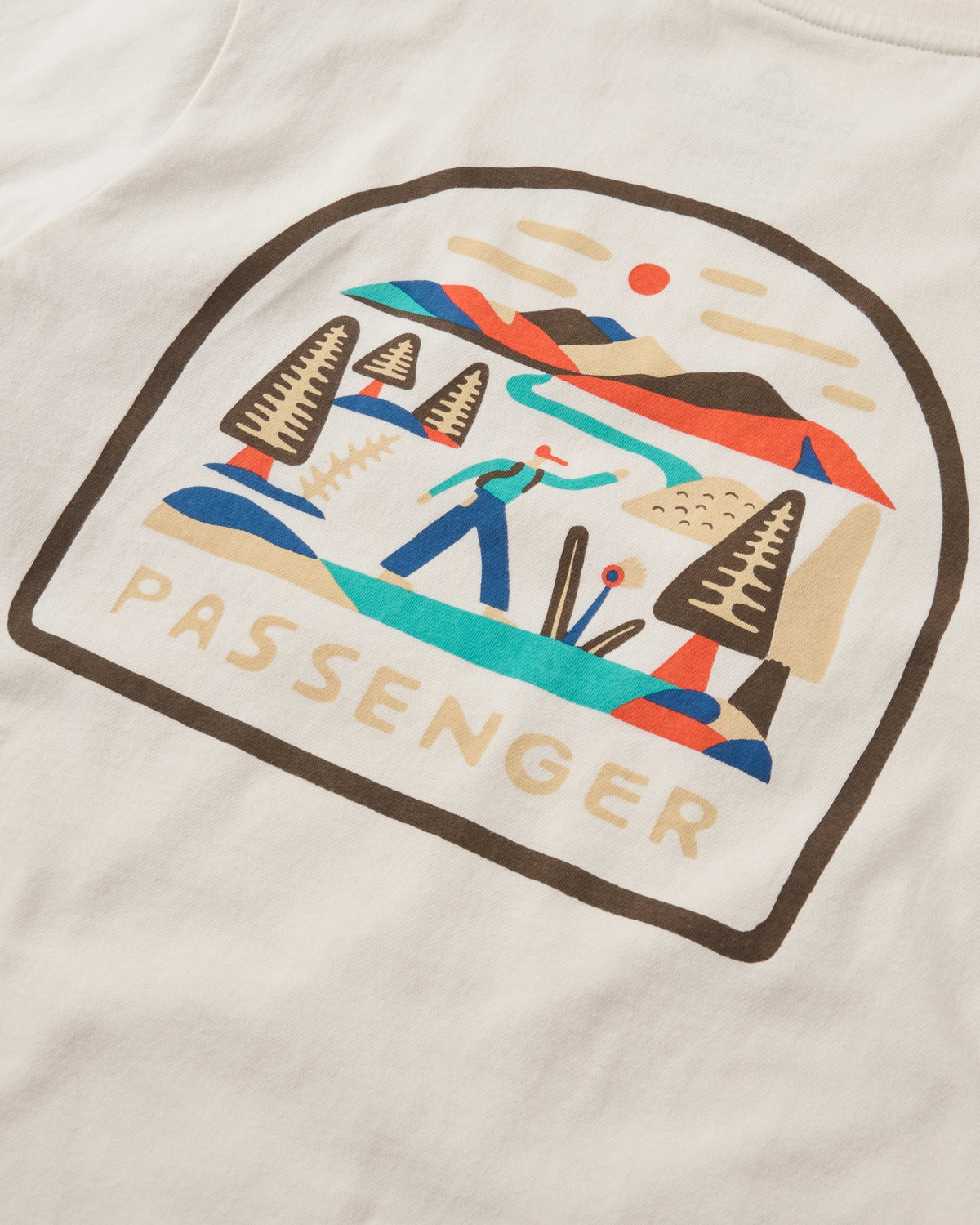 Lost Patch Women's Organic Cotton T-Shirt - White Sand - Flatlay
