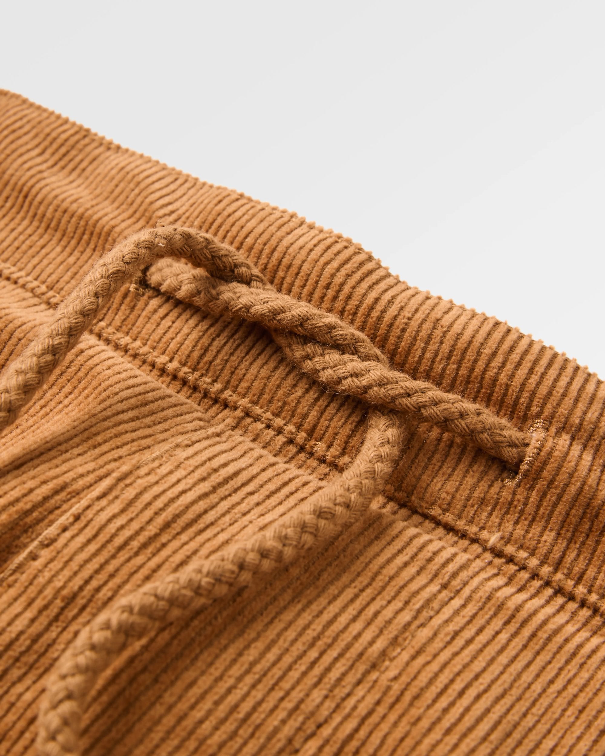 Compass Recycled Corduroy Trouser - Coconut - Flatlay