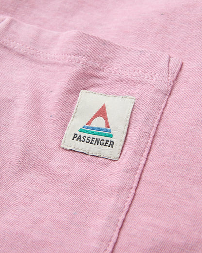 Heritage Organic Relaxed Fit T-Shirt - Pink Haze - Flatlay