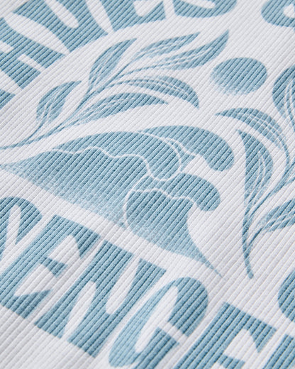 Dawning Ribbed Scoop Neck Vest - White - Flatlay