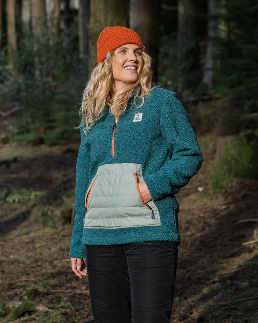 Perouse Recycled Polar-Lined Sherpa Fleece - Mediterranean