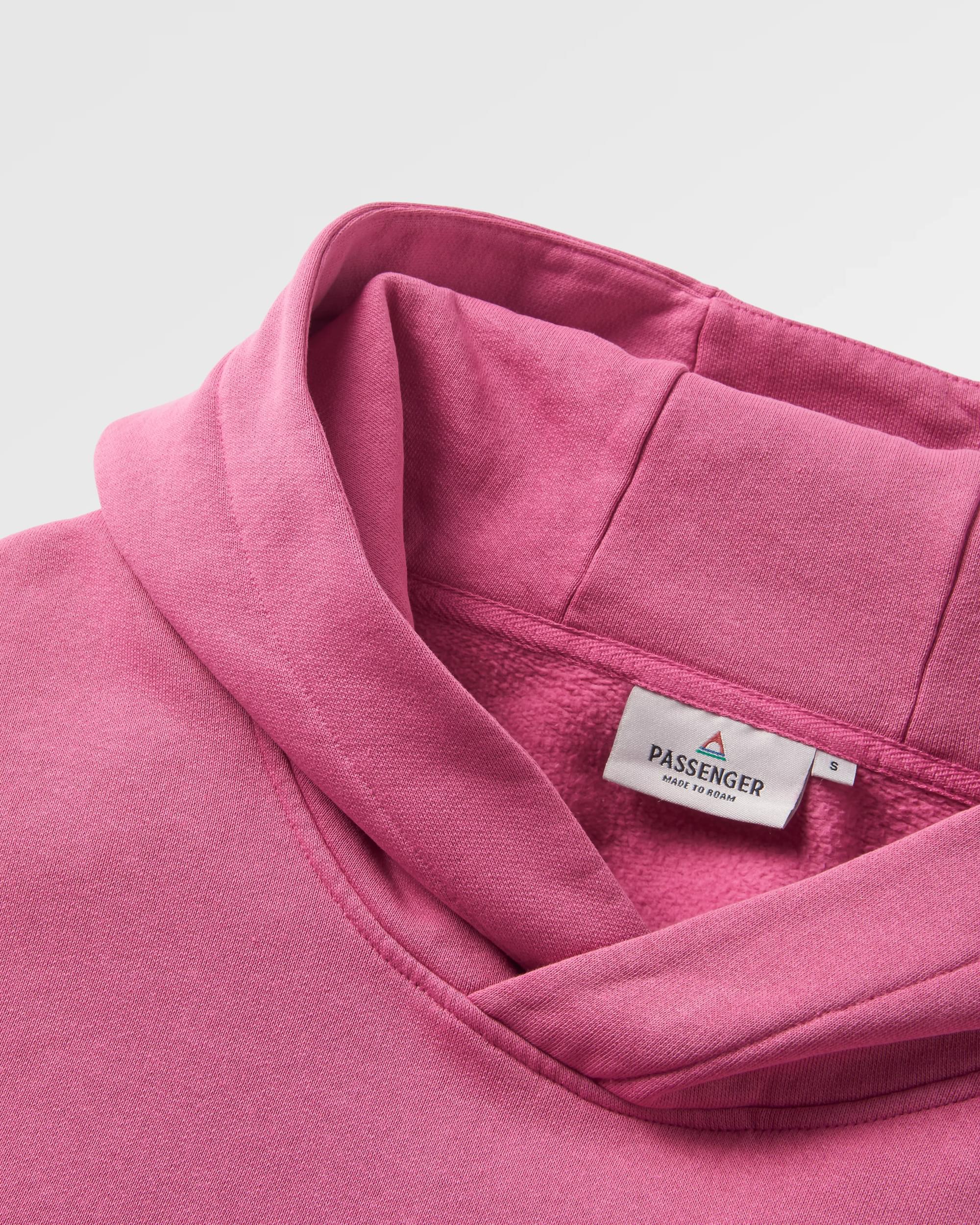 Outlook Recycled Cotton Hoodie - Mauve Haze - Flatlay